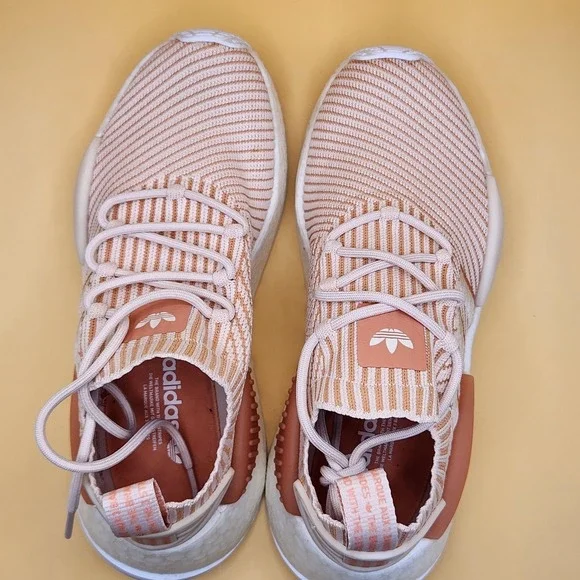 Adidas NMD W1 Shoes Womens Size 6 Pink White Stripe Originals ID4268 Boost Sole - Picture 6 of 11